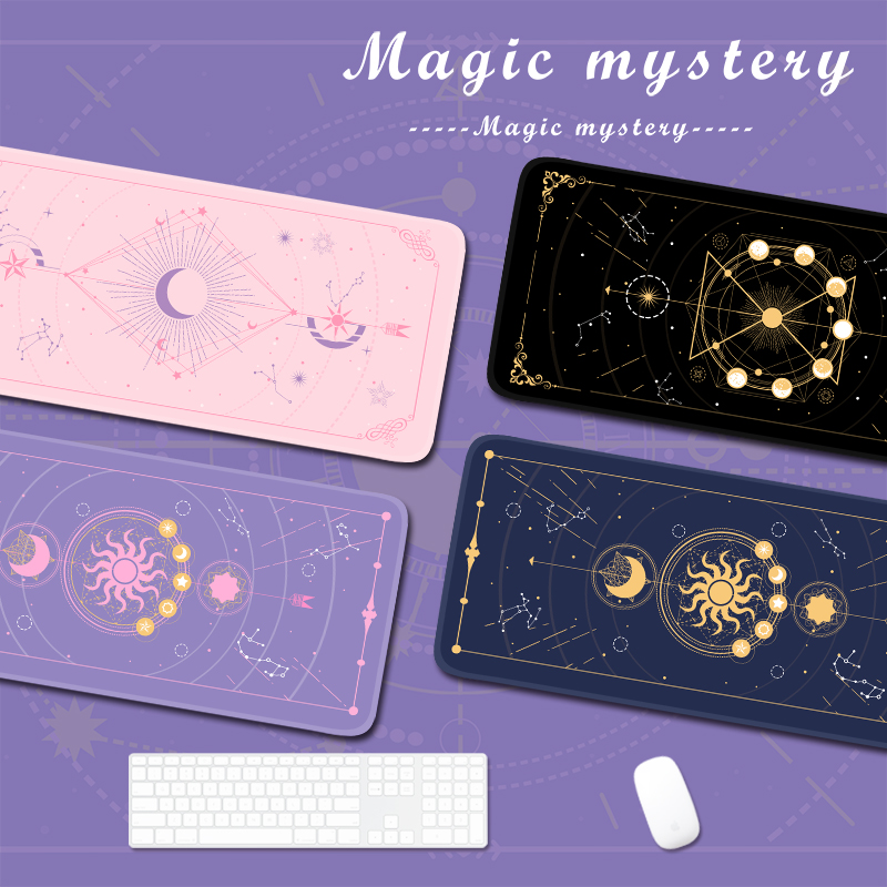 Laptop Accessories For Gaming - Magic Moon Star Purple Extra Large