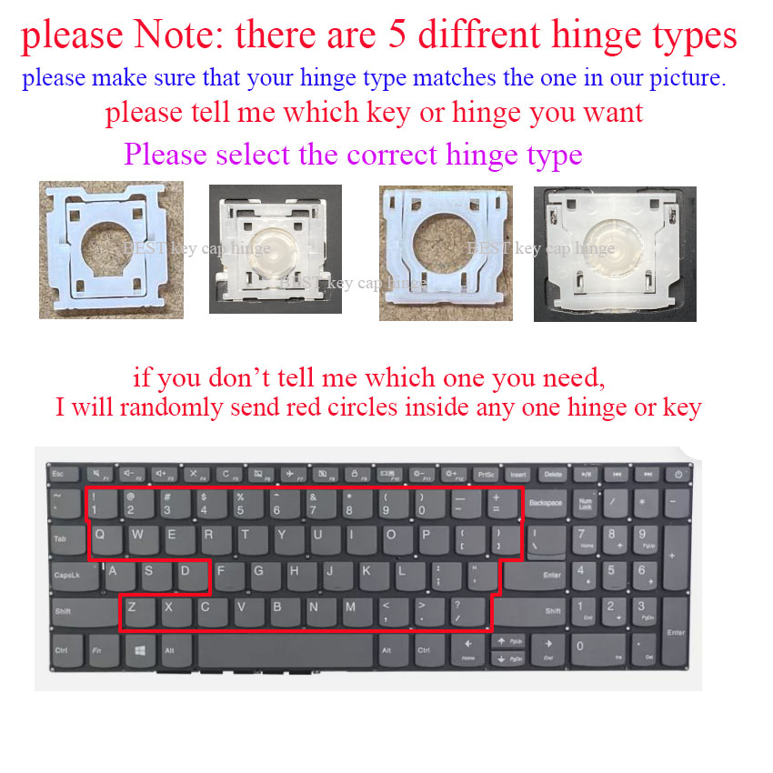 Key cap hinges Clip For Lenovo - огляд і ціна Laptop Accessories Hp