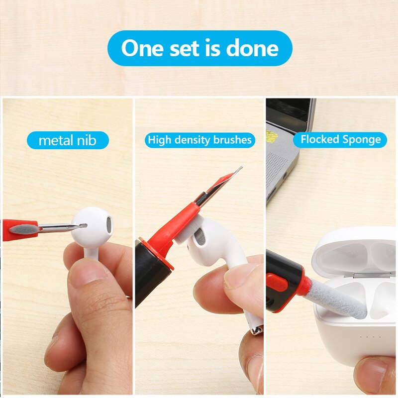 3 In 1 Earphone Cleaner Brush  - огляд і ціна Laptop Accessories Cleaning Kit