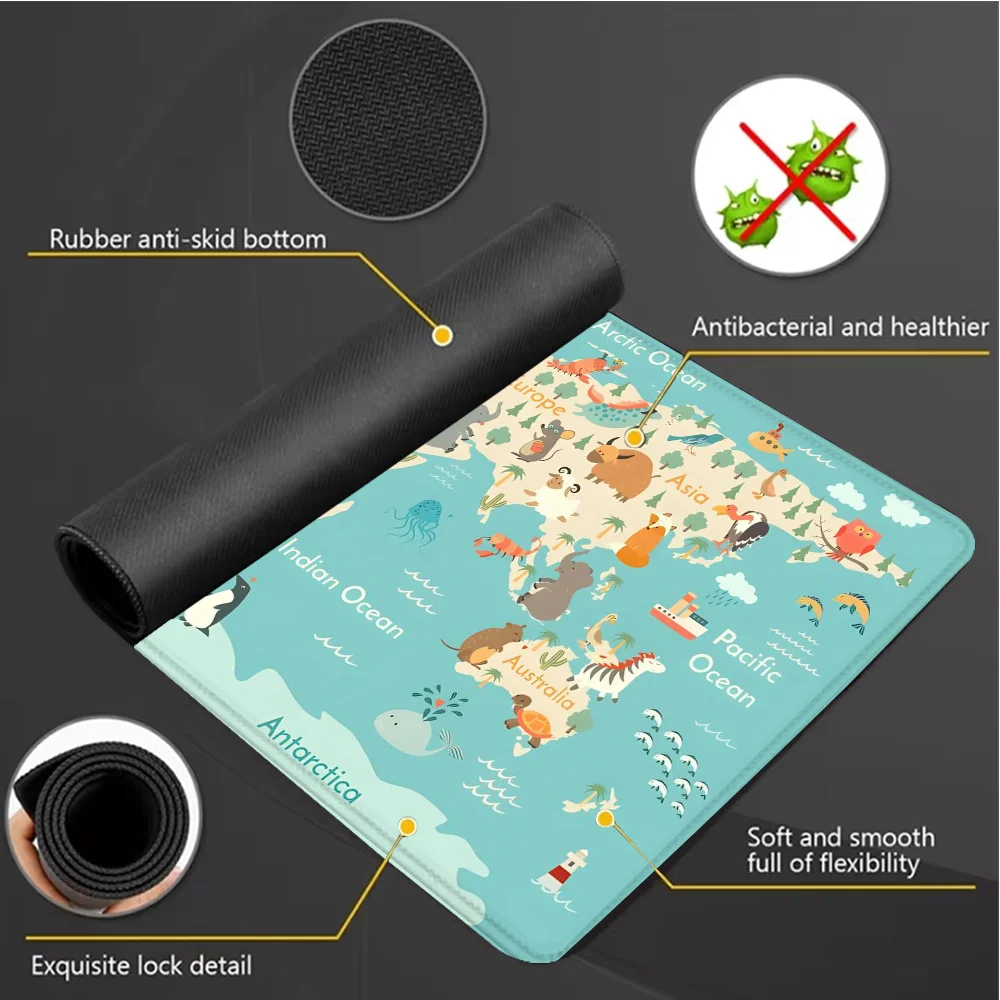 World Map Gaming Mouse Pad Ani - огляд і ціна Laptop Accessories World