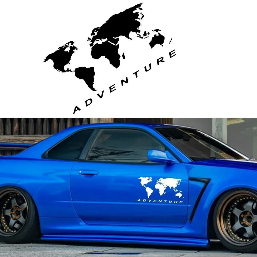World Map Adventure Car Sticke - огляд і ціна Laptop Accessories World