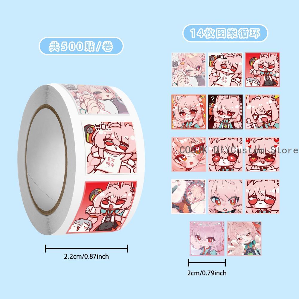 500Pc/Roll Anime Zenless Zone  - огляд і ціна Laptop Accessories For Students