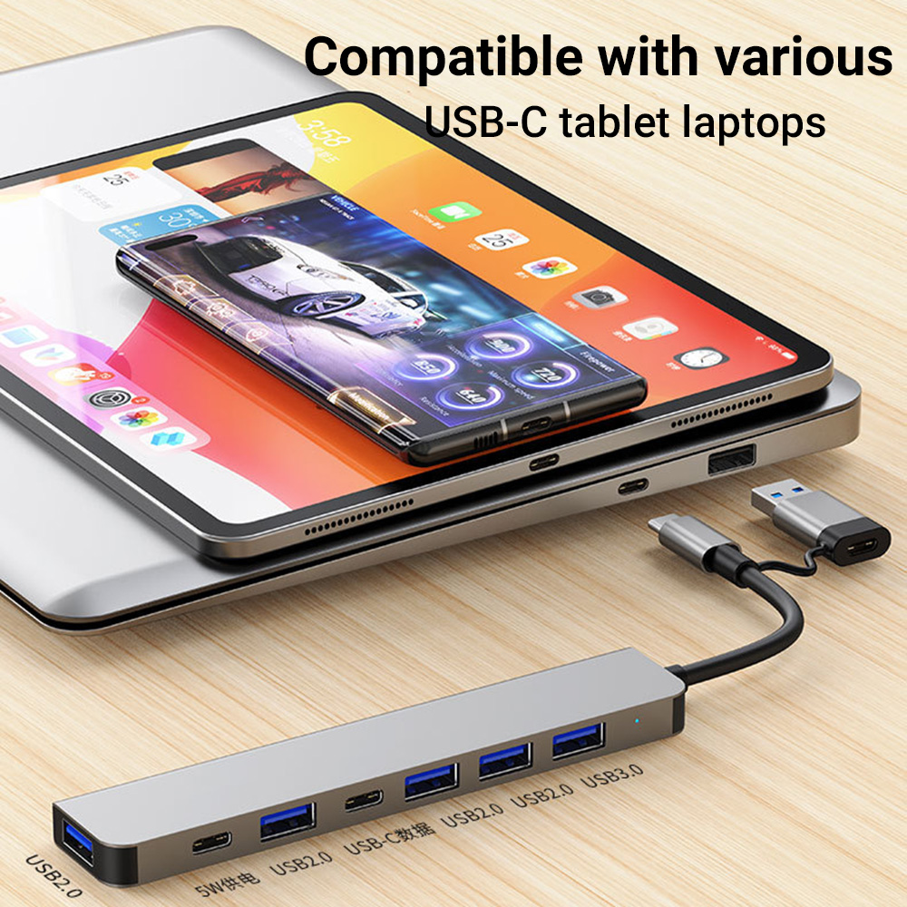 7-in-1 Dual-Head USB-C&USB Doc - огляд і ціна Laptop Accessories That You Need