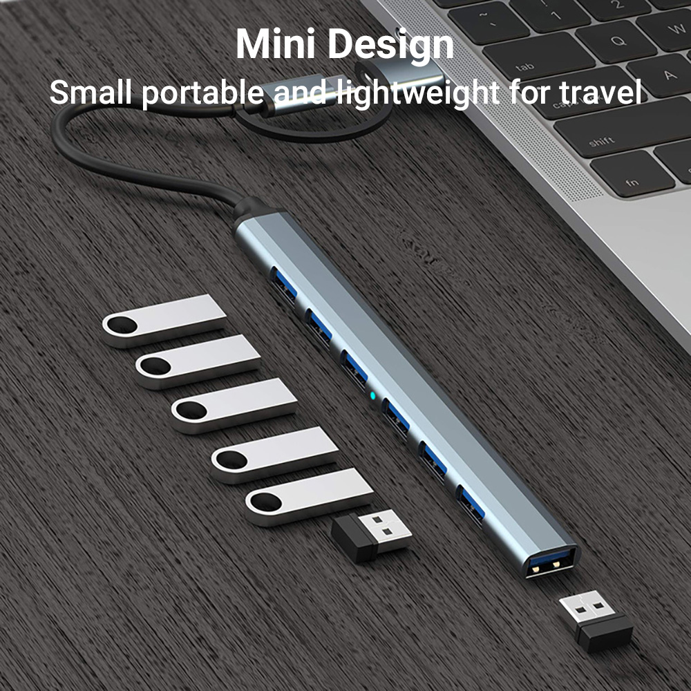 7-in-1 Dual-Head USB-C&USB Doc - огляд і ціна Laptop Accessories That You Need