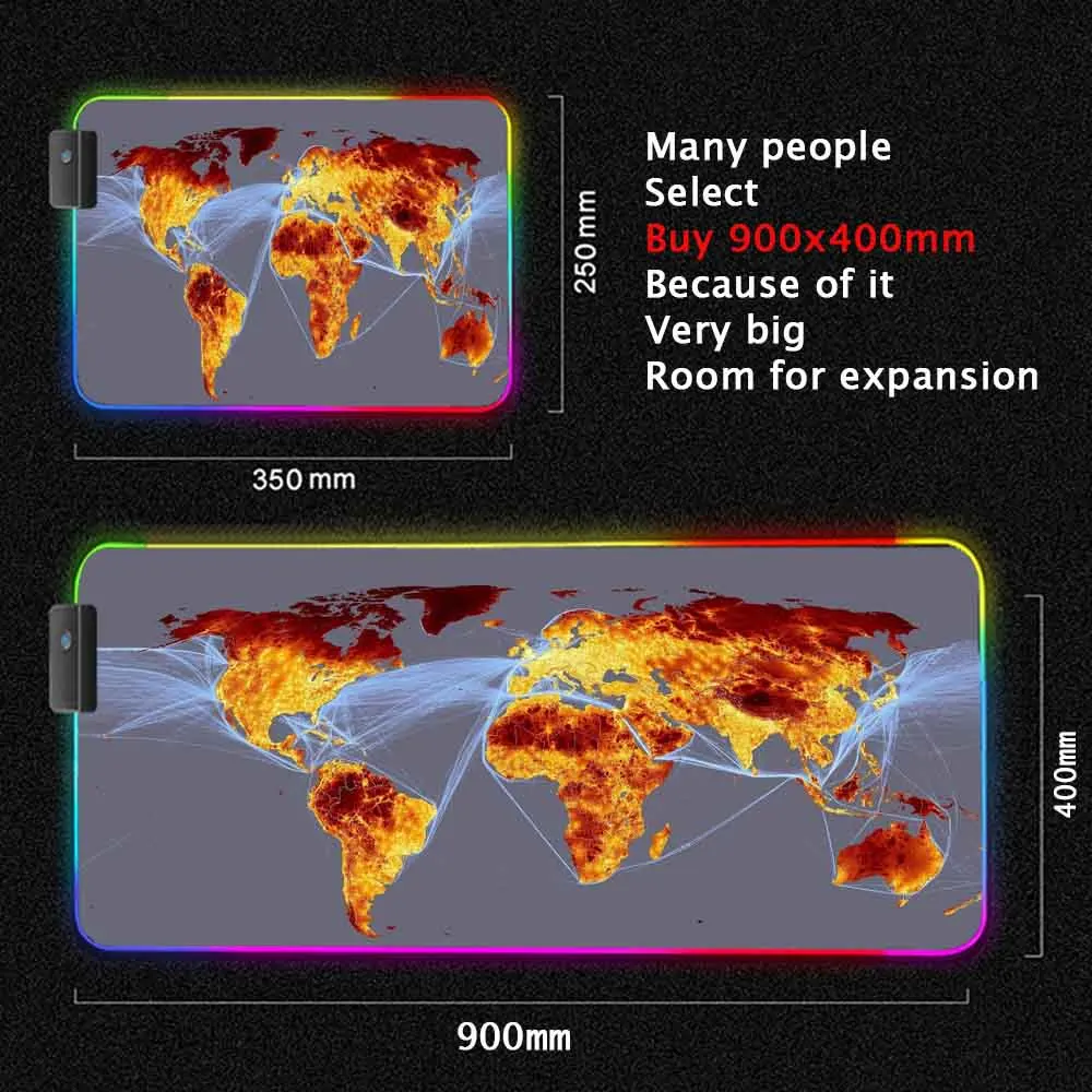World Map Mouse Pad Gaming Mou - огляд і ціна Laptop Accessories World