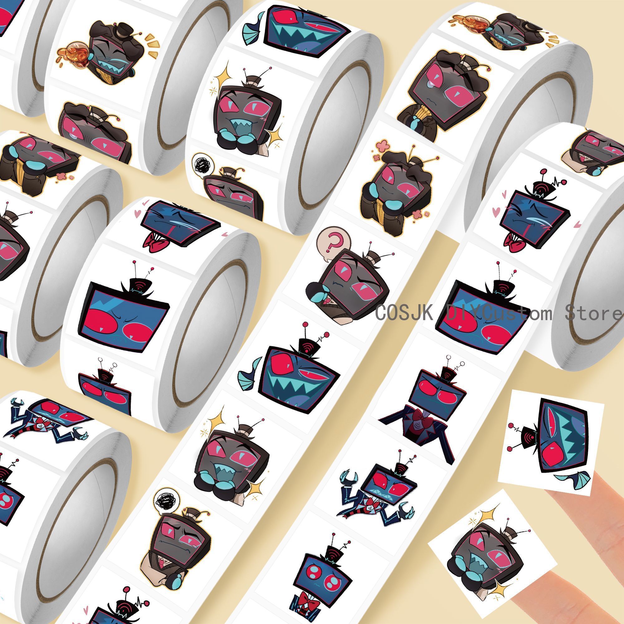 500Pc/Roll Anime Vox Q Version - огляд і ціна Laptop Accessories For Students