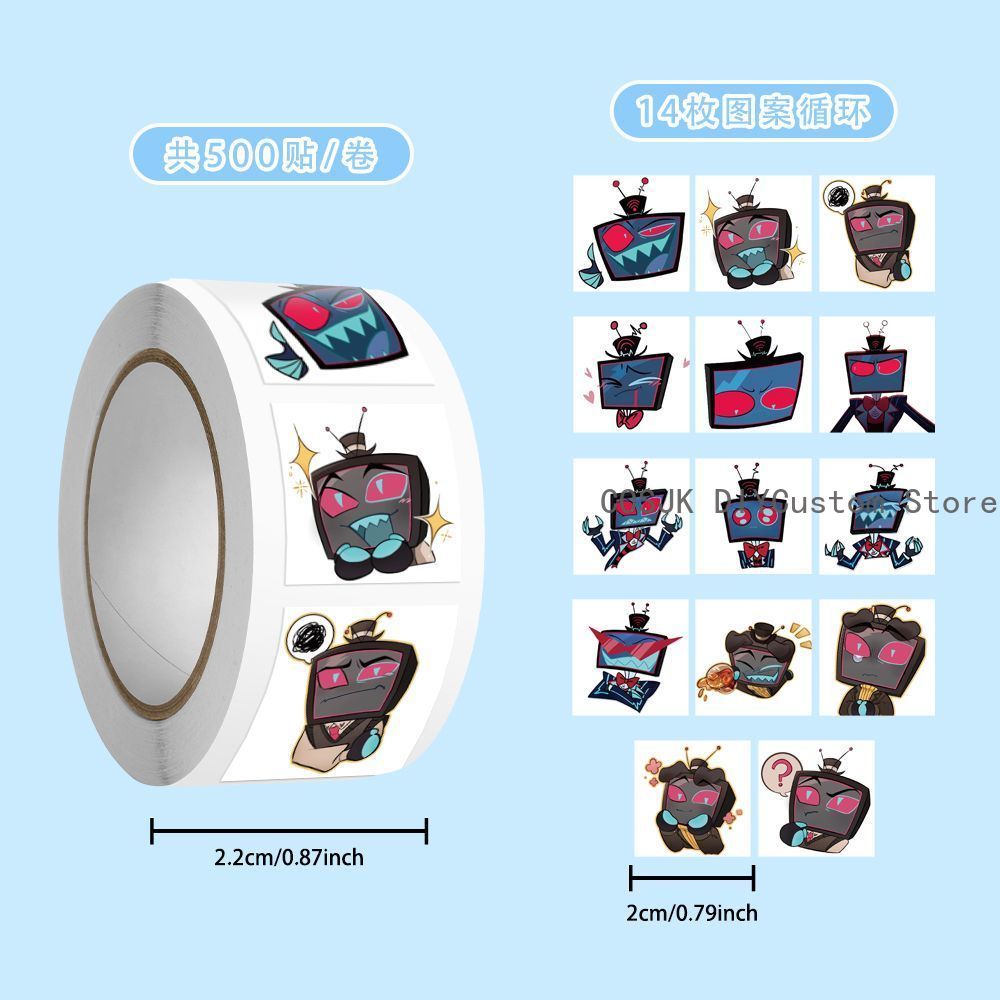 500Pc/Roll Anime Vox Q Version - огляд і ціна Laptop Accessories For Students