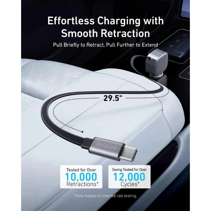 Anker A2738 Nano 75W USB-C Car - огляд і ціна Laptop Lock Cable