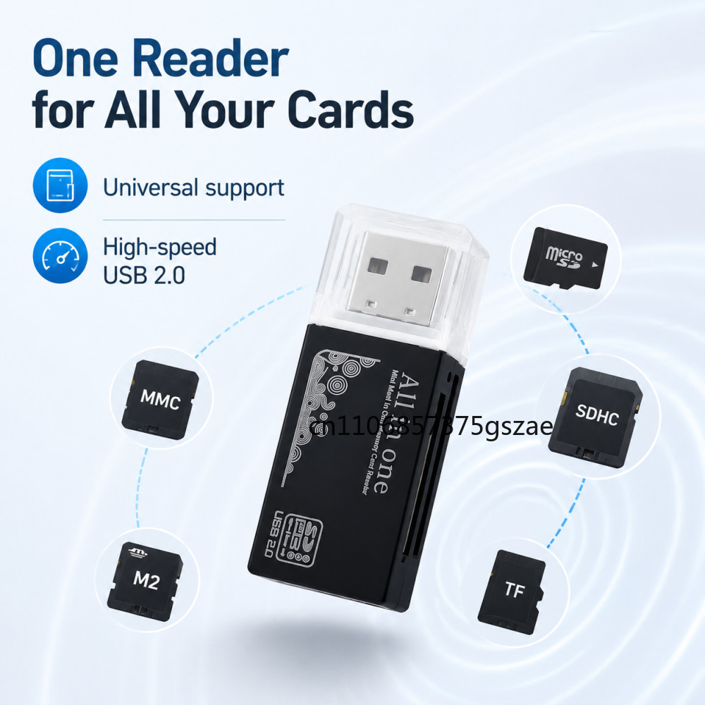2 in 1 USB2.0 Card Reader Micr - огляд і ціна Laptop Accessories World