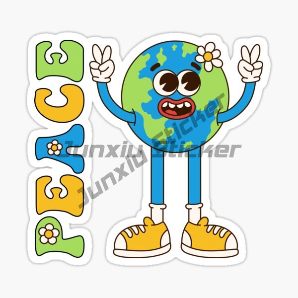 AN IDEA WORLD PEACE Sticker Mo - огляд і ціна Laptop Accessories World